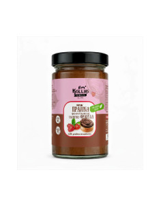 Πραλίνα γάλακτος χωρίς ζάχαρη με φράουλα 250 g
