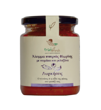 ΑΛΕΙΜΜΑ ΠΙΠΕΡΙΑΣ ΦΛΩΡΙΝΗΣ ΜΕ ΝΤΟΜΑΤΑ-ΜΕΛΙΤΖΑΝΑ (260gr)